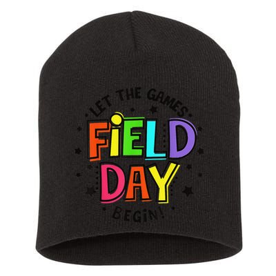 Teacher Student Field Day Let The Games Begin Field Day Short Acrylic Beanie