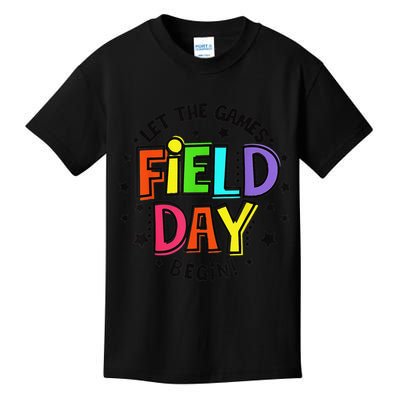 Teacher Student Field Day Let The Games Begin Field Day Kids T-Shirt