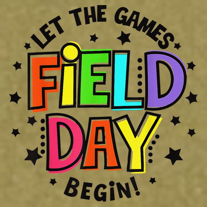 Teacher Student Field Day Let The Games Begin Field Day Garment-Dyed Women's Muscle Tee