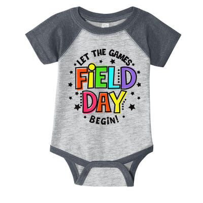 Teacher Student Field Day Let The Games Begin Field Day Infant Baby Jersey Bodysuit