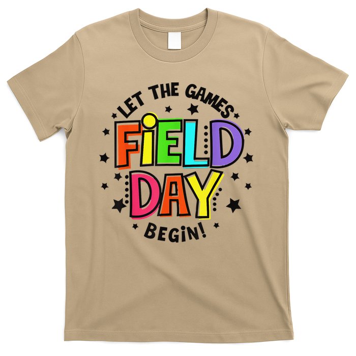 Teacher Student Field Day Let The Games Begin Field Day T-Shirt