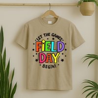 Teacher Student Field Day Let The Games Begin Field Day T-Shirt
