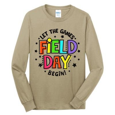Teacher Student Field Day Let The Games Begin Field Day Tall Long Sleeve T-Shirt
