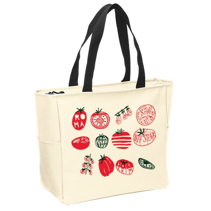 Tomato Shirts Foodie Gardening Gift Zip Tote Bag