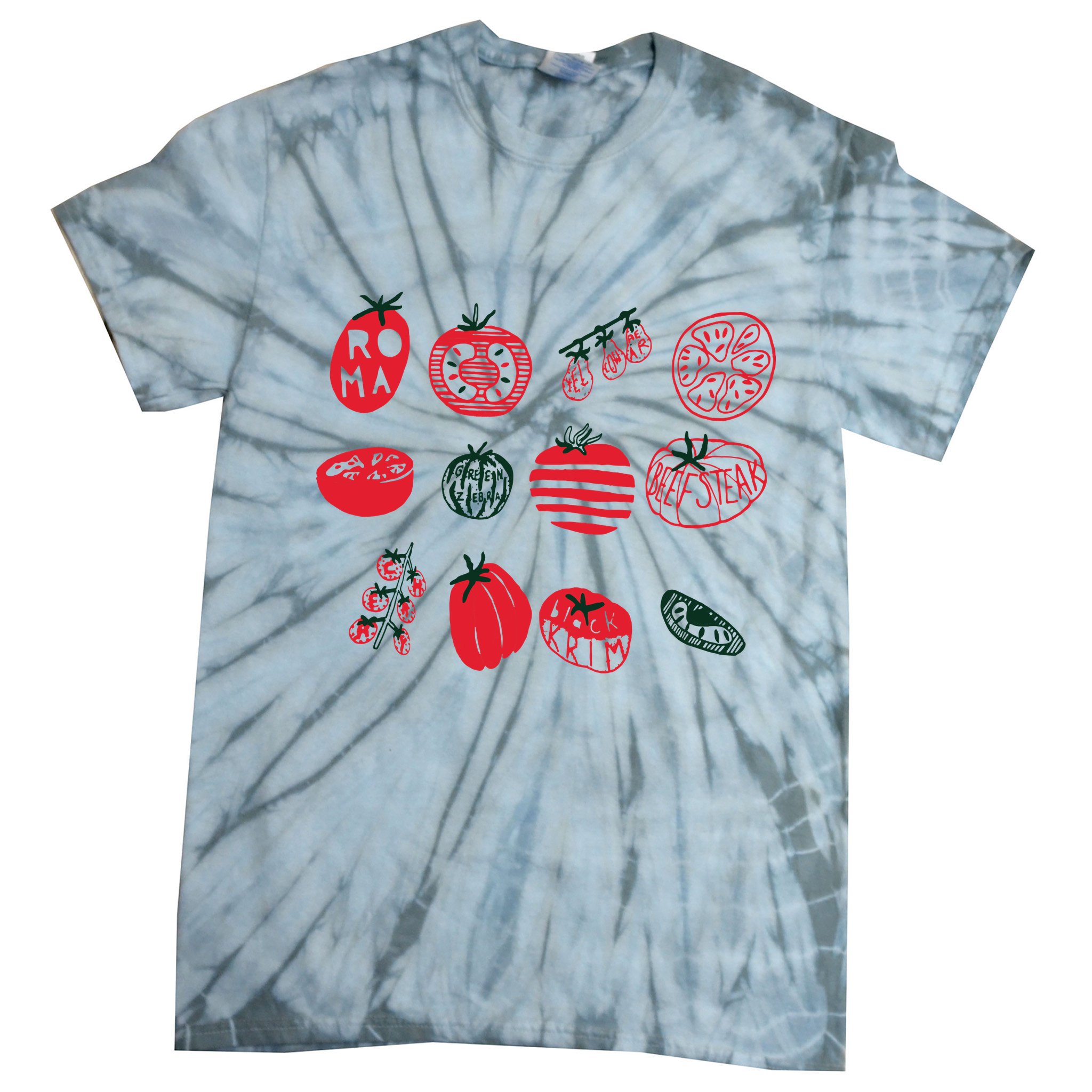 Tomato Shirts Foodie Gardening Gift Tie-Dye T-Shirt