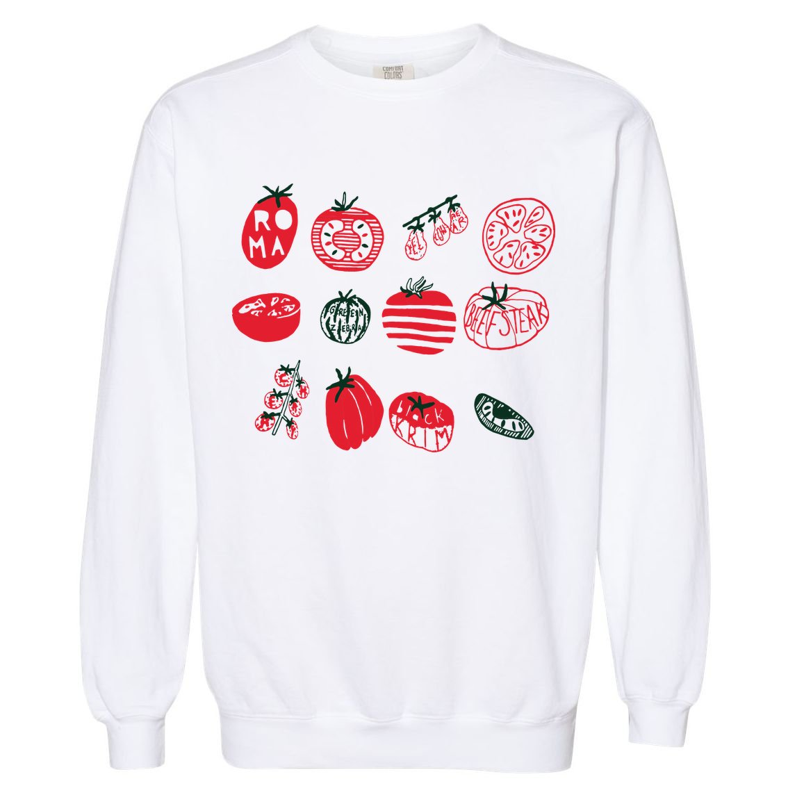 Tomato Shirts Foodie Gardening Gift Garment-Dyed Sweatshirt