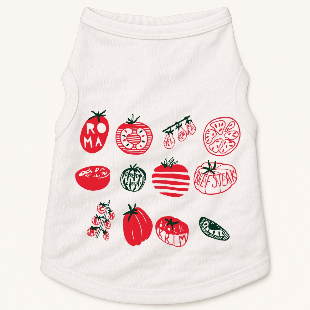 Tomato Shirts Foodie Gardening Gift Doggie Tank