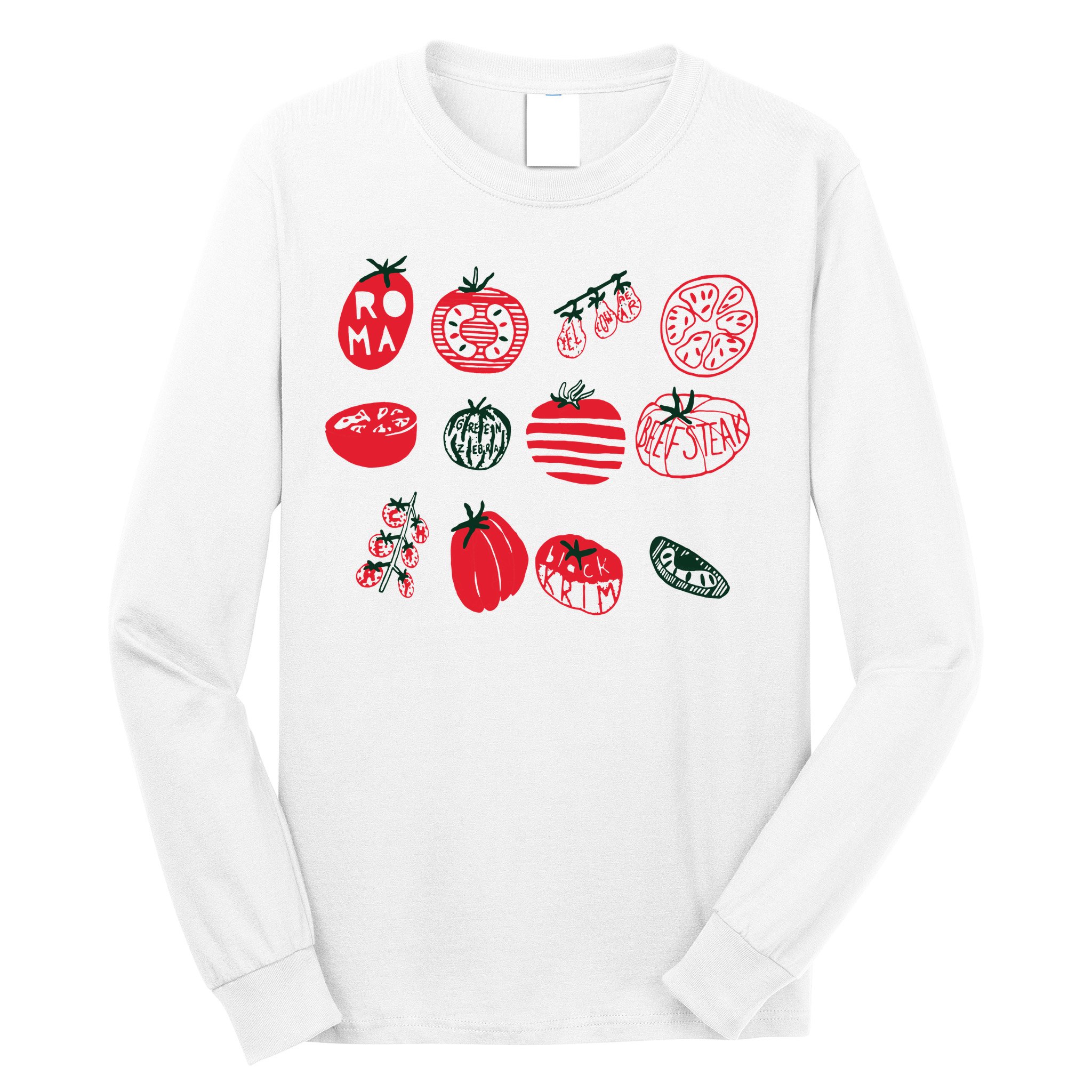 Tomato Shirts Foodie Gardening Gift Long Sleeve Shirt