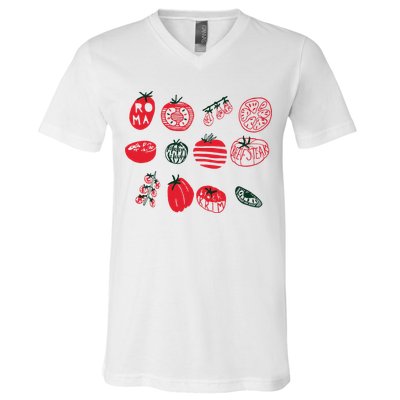 Tomato Shirts Foodie Gardening Gift V-Neck T-Shirt
