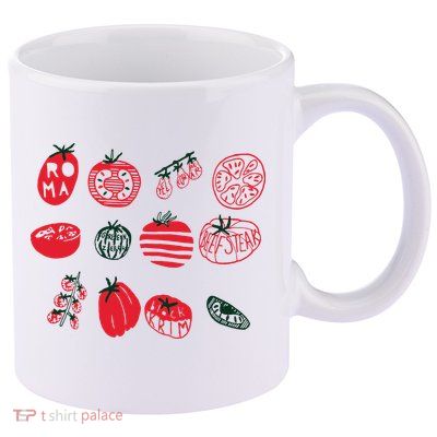 Tomato Shirts Foodie Gardening Gift 11oz C Handle Ceramic Mug
