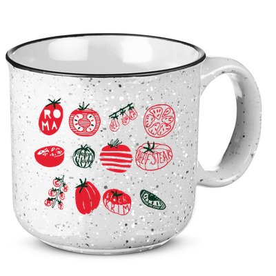 Tomato Shirts Foodie Gardening Gift 15oz Campfire Ceramic Mug