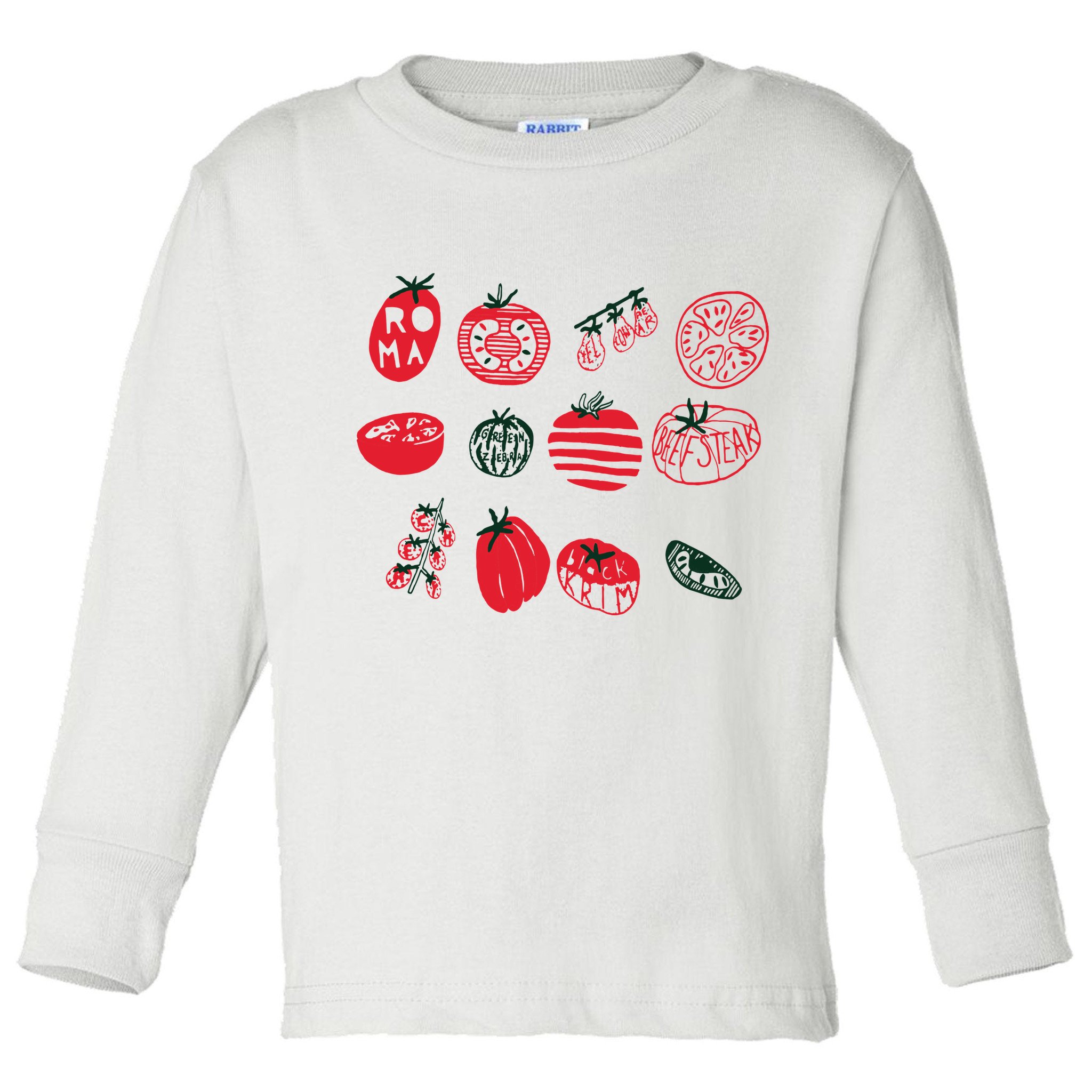 Tomato Shirts Foodie Gardening Gift Toddler Long Sleeve Shirt