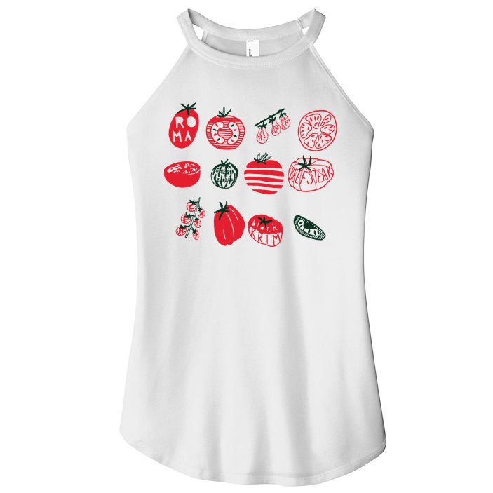 Tomato Shirts Foodie Gardening Gift Women's Perfect Tri Rocker Tank