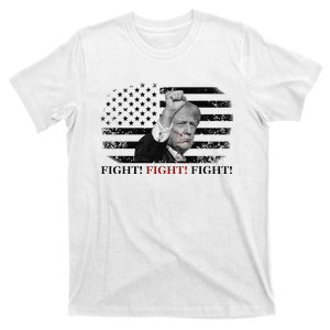 Trump Shooting Fist In Air Fight Blood On Face T-Shirt