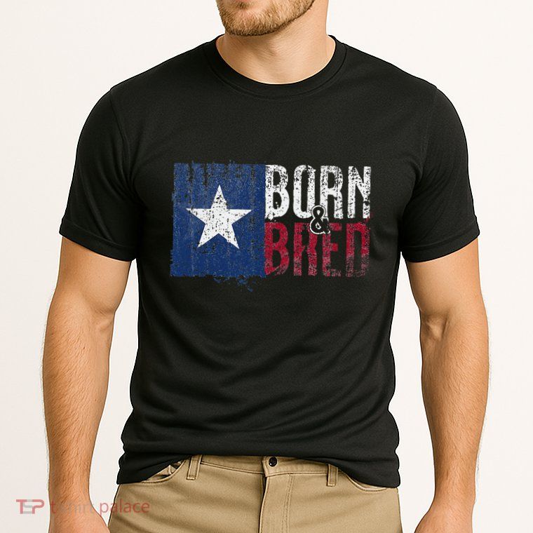 Texas State Flag Pride Born & Bred Native Home Performance Shirt