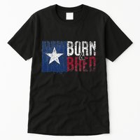 Texas State Flag Pride Born & Bred Native Home Tall T-Shirt
