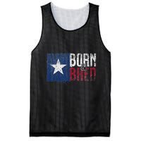 Texas State Flag Pride Born & Bred Native Home Mesh Reversible Basketball Jersey Tank