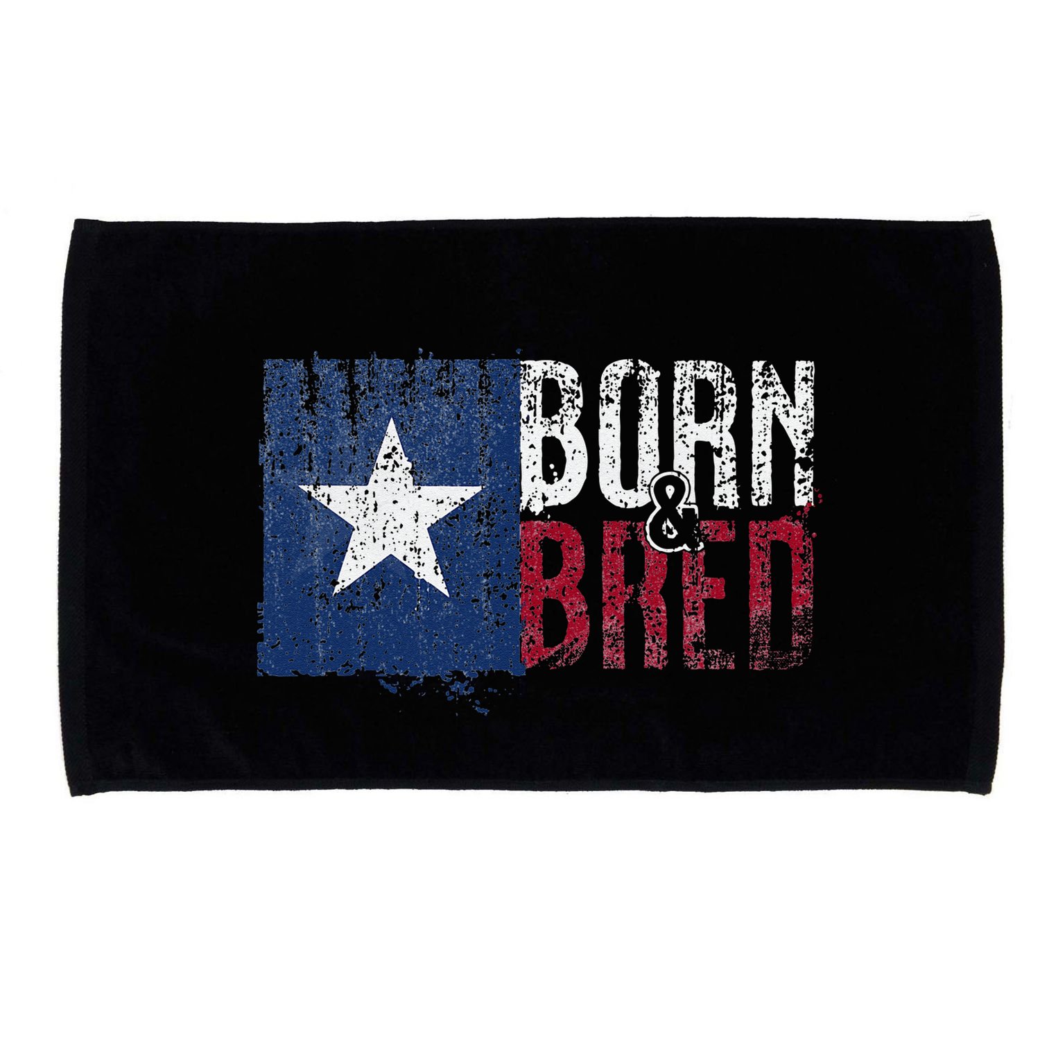 Texas State Flag Pride Born & Bred Native Home Microfiber Hand Towel