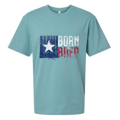Texas State Flag Pride Born & Bred Native Home Sueded Cloud Jersey T-Shirt