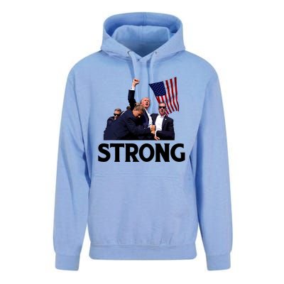 Trump Strong Fist Hand Us Vote Trump 2024 Survives Rally Unisex Surf Hoodie