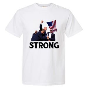 Trump Strong Fist Hand Us Vote Trump 2024 Survives Rally Garment-Dyed Heavyweight T-Shirt