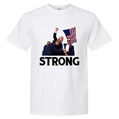 Trump Strong Fist Hand Us Vote Trump 2024 Survives Rally Garment-Dyed Heavyweight T-Shirt