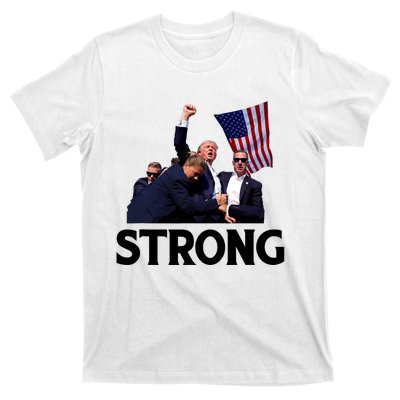 Trump Strong Fist Hand Us Vote Trump 2024 Survives Rally T-Shirt