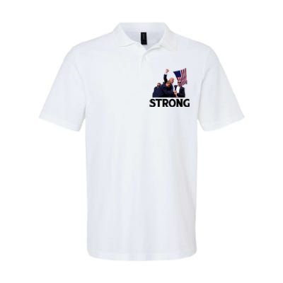 Trump Strong Fist Hand Us Vote Trump 2024 Survives Rally Softstyle Adult Sport Polo