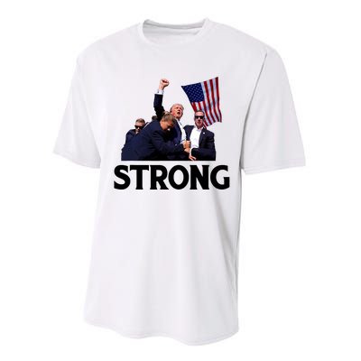 Trump Strong Fist Hand Us Vote Trump 2024 Survives Rally Performance Sprint T-Shirt