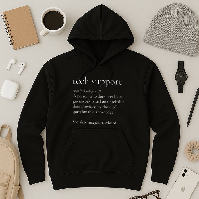 Tech Support Funny Definition Internet Nerd Hoodie