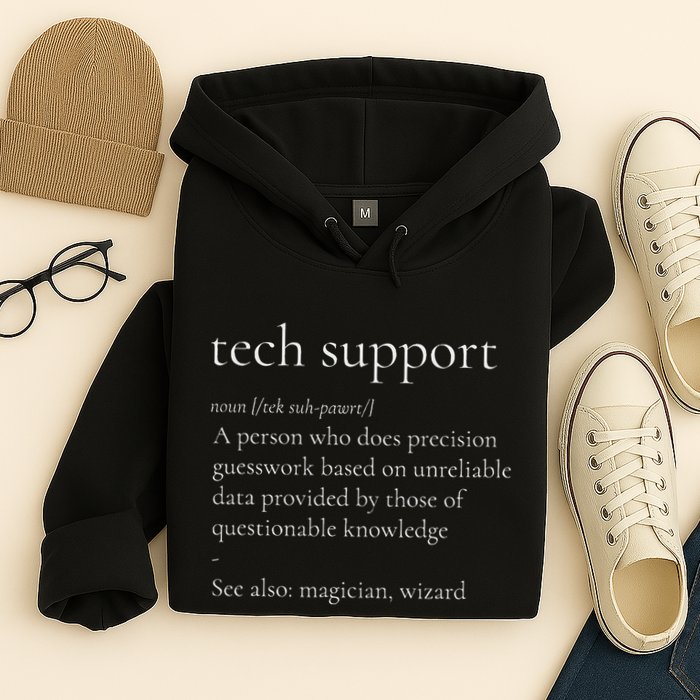 Tech Support Funny Definition Internet Nerd Hoodie