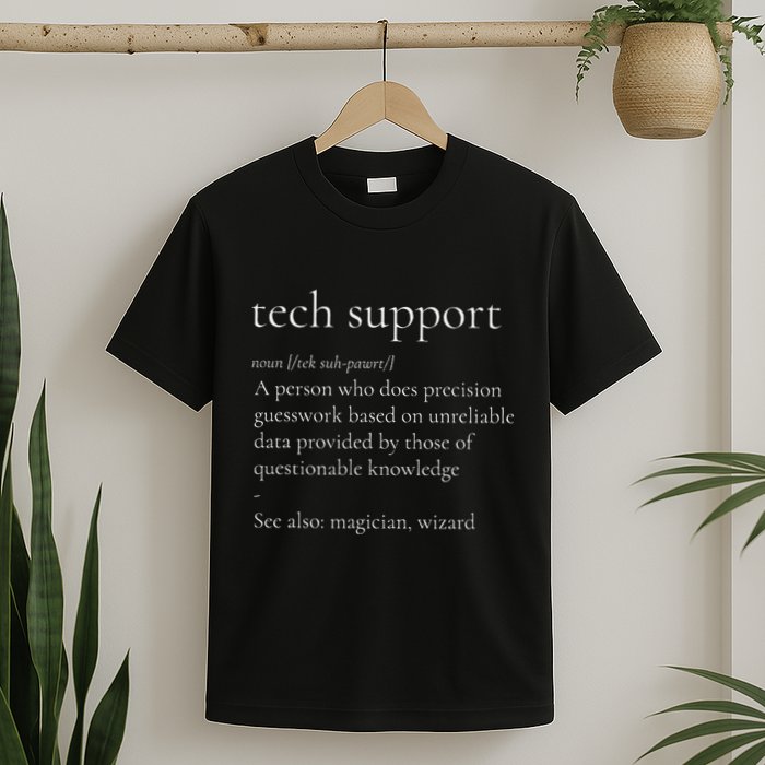 Tech Support Funny Definition Internet Nerd T-Shirt