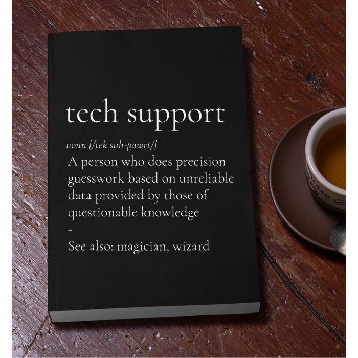 Tech Support Funny Definition Internet Nerd Permanent Decal Sticker