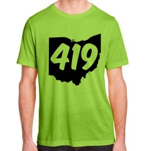 Toledo Sandusky Field 419 Area Code Ohio Cute Gift Adult ChromaSoft Performance T-Shirt