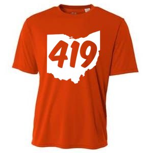 Toledo Sandusky Field 419 Area Code Ohio Cute Gift Cooling Performance Crew T-Shirt