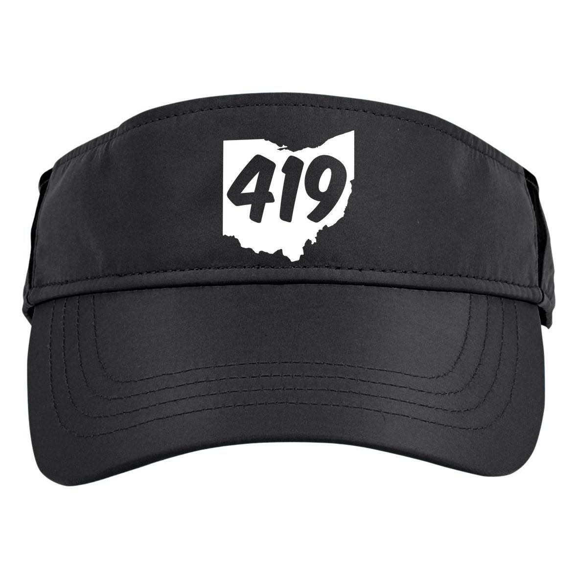 Toledo Sandusky Field 419 Area Code Ohio Cute Gift Adult Drive Performance Visor