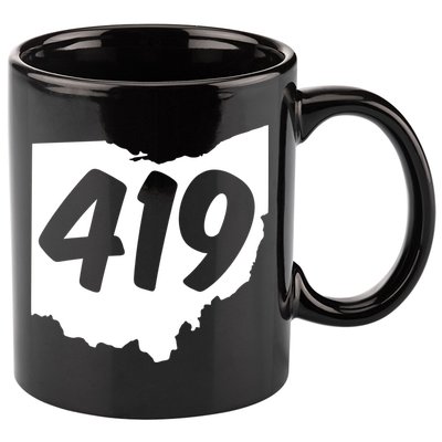Toledo Sandusky Field 419 Area Code Ohio Cute Gift 11oz C Handle Ceramic Mug