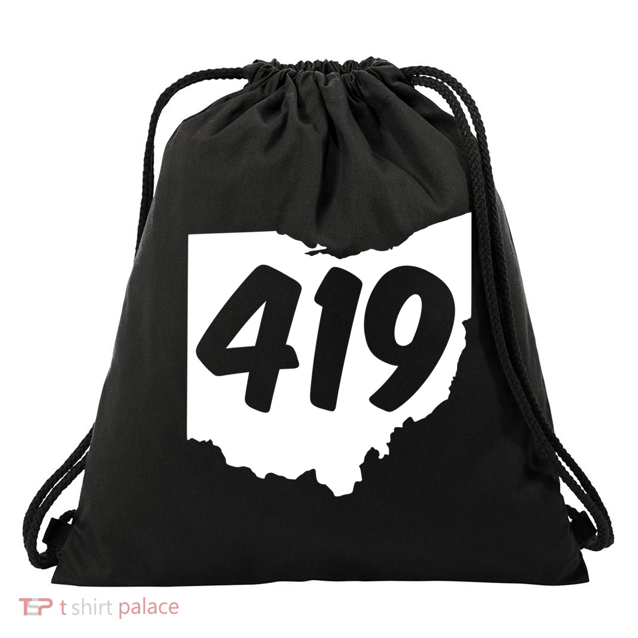 Toledo Sandusky Field 419 Area Code Ohio Cute Gift Drawstring Bag