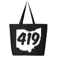 Toledo Sandusky Field 419 Area Code Ohio Cute Gift 25L Jumbo Tote