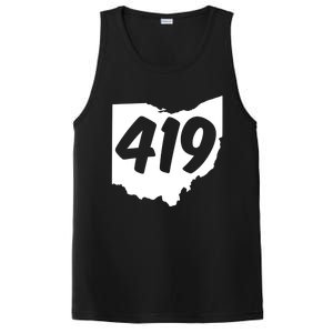 Toledo Sandusky Field 419 Area Code Ohio Cute Gift PosiCharge Competitor Tank