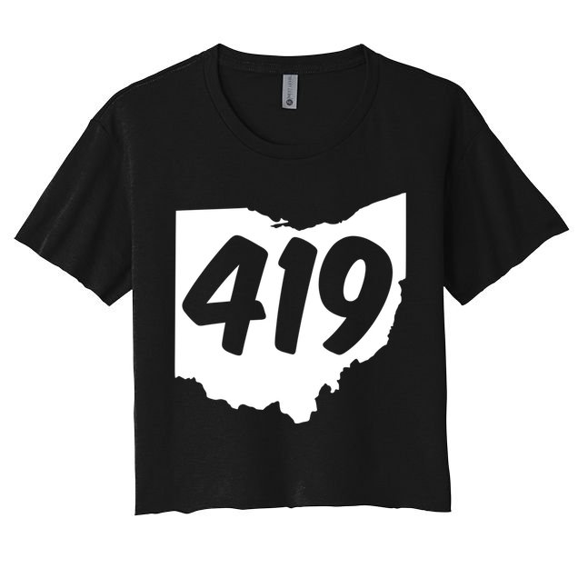 Toledo Sandusky Field 419 Area Code Ohio Cute Gift Crop Top