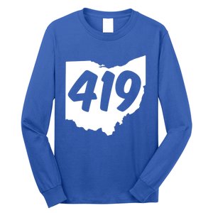 Toledo Sandusky Field 419 Area Code Ohio Cute Gift Long Sleeve Shirt