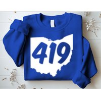 Toledo Sandusky Field 419 Area Code Ohio Cute Gift Sweatshirt