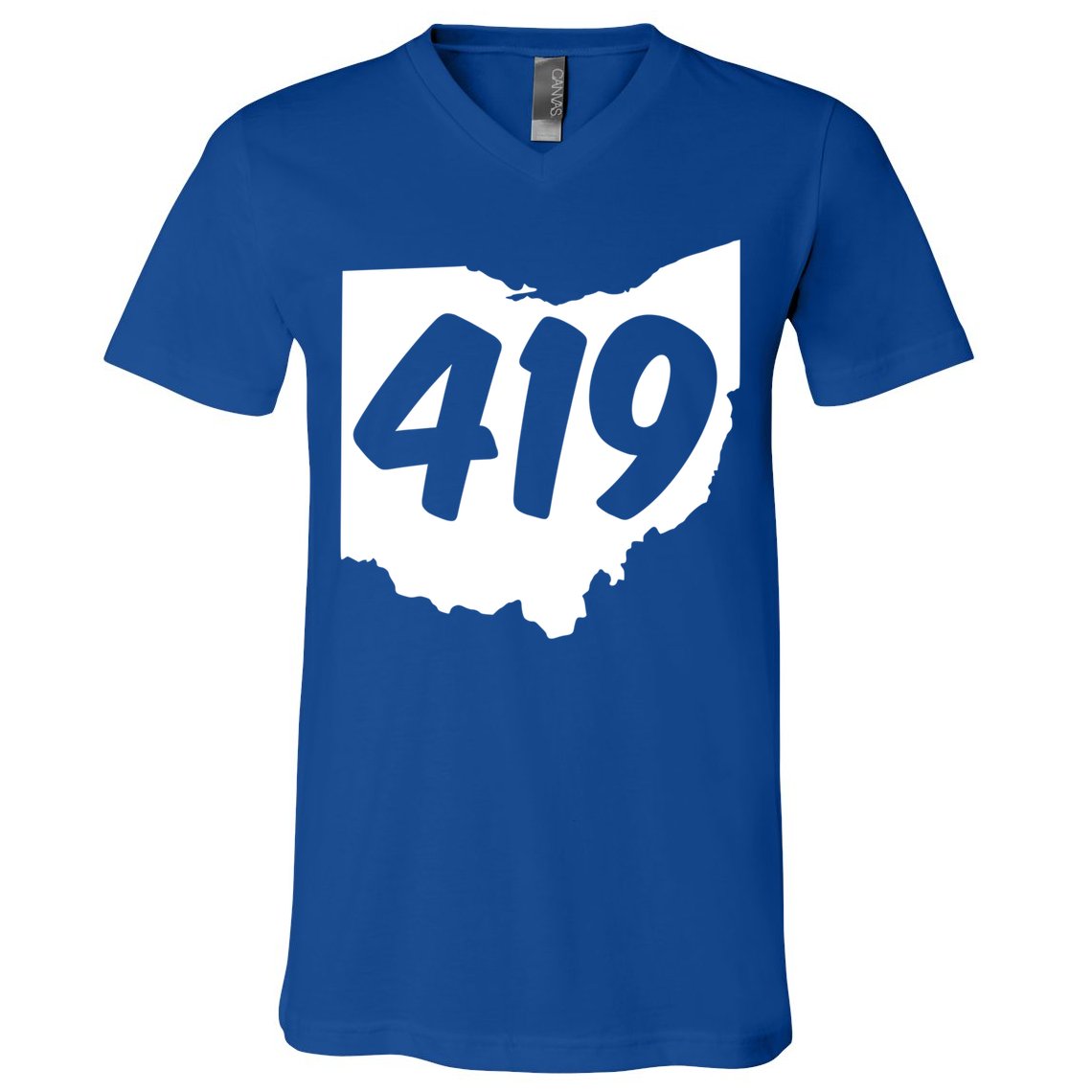 Toledo Sandusky Field 419 Area Code Ohio Cute Gift V-Neck T-Shirt