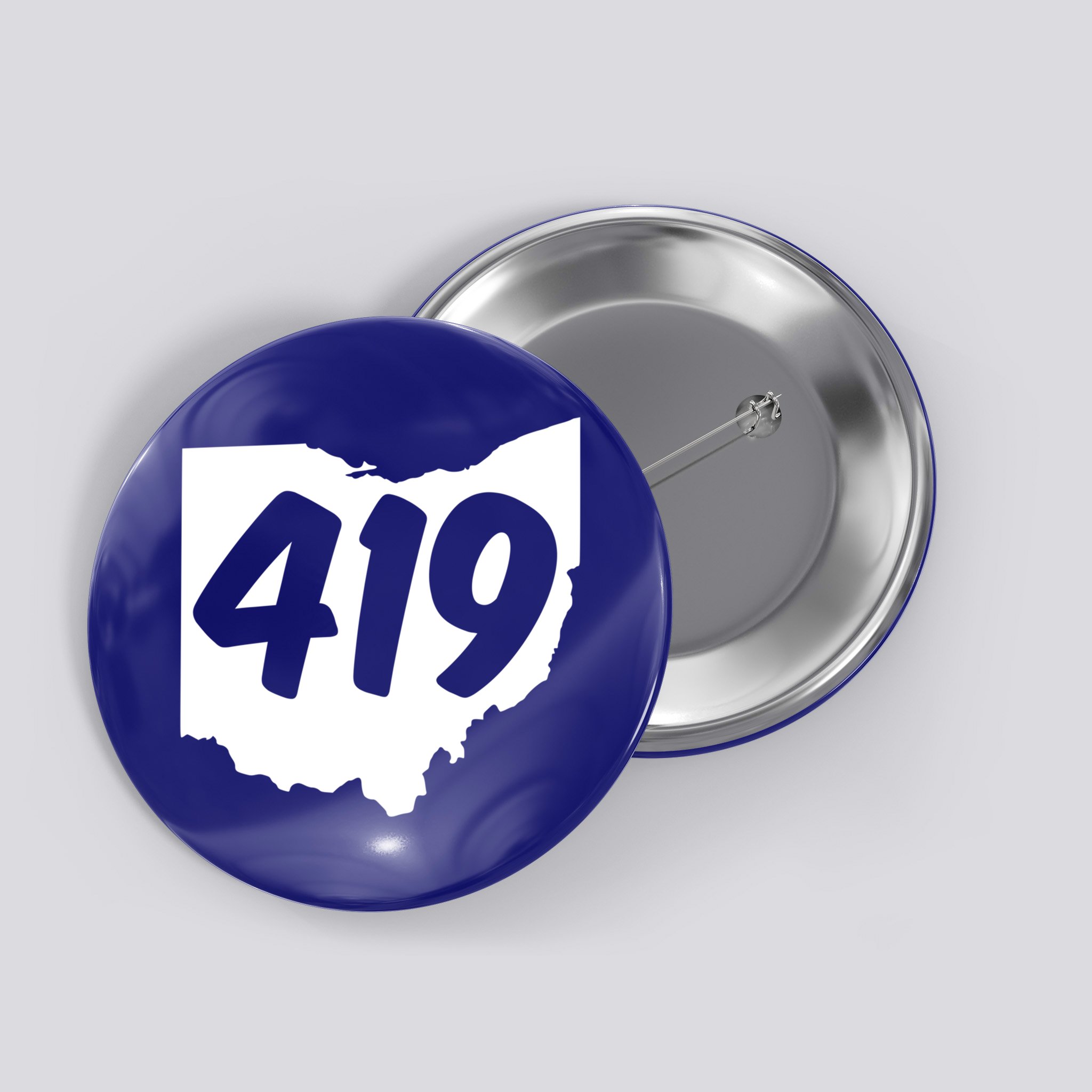 Toledo Sandusky Field 419 Area Code Ohio Cute Gift Button