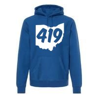 Toledo Sandusky Field 419 Area Code Ohio Cute Gift Premium Hoodie