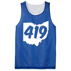 Toledo Sandusky Field 419 Area Code Ohio Cute Gift Mesh Reversible Basketball Jersey Tank