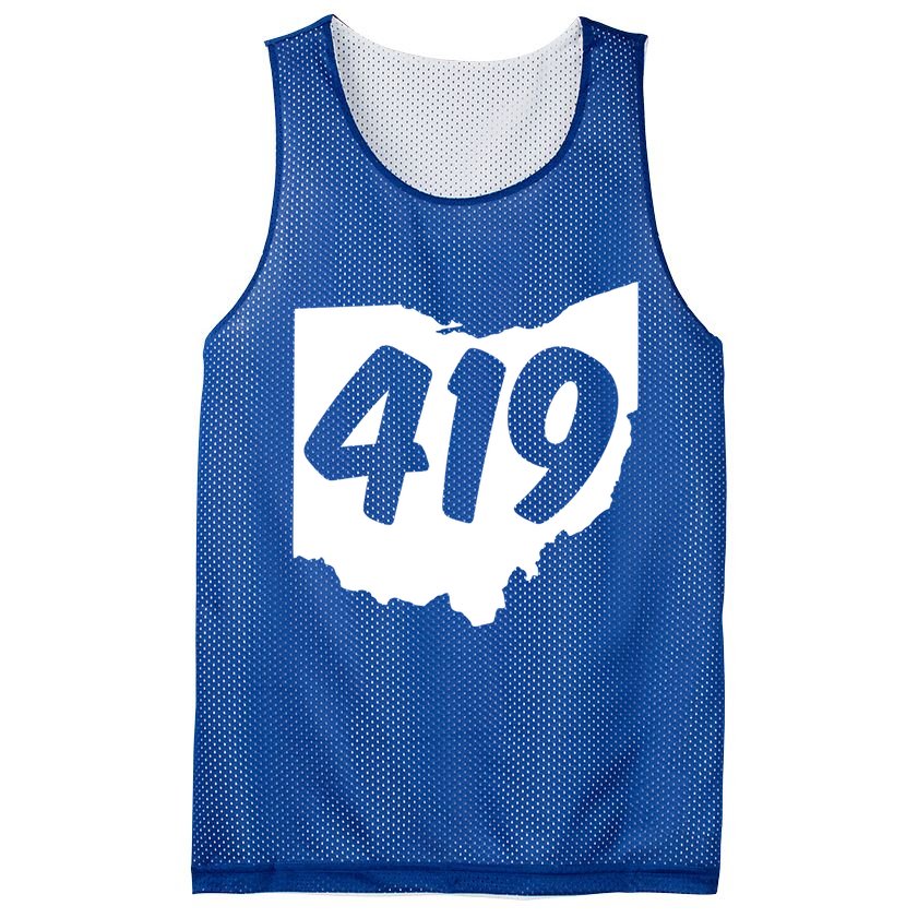 Toledo Sandusky Field 419 Area Code Ohio Cute Gift Mesh Reversible Basketball Jersey Tank