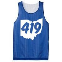 Toledo Sandusky Field 419 Area Code Ohio Cute Gift Mesh Reversible Basketball Jersey Tank