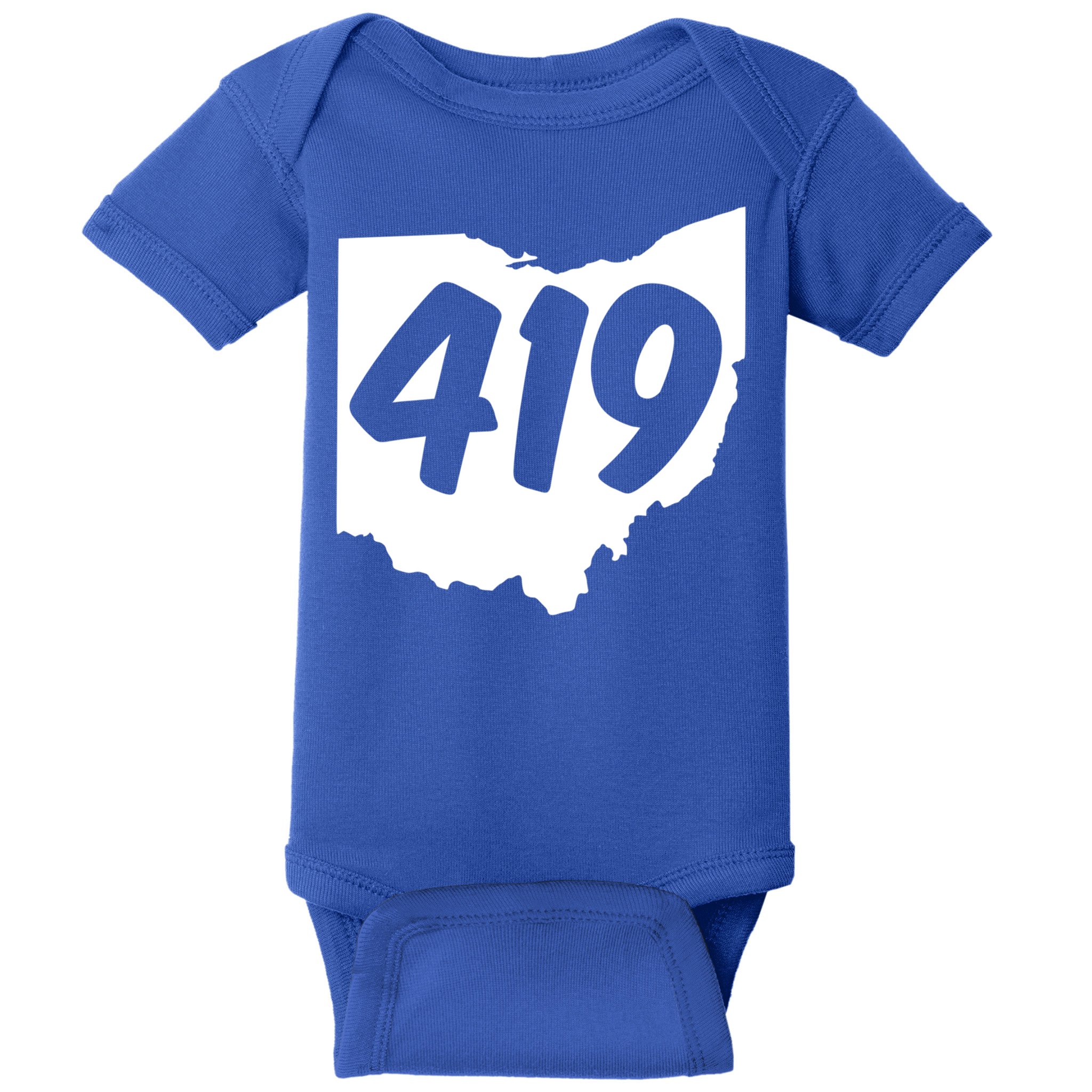 Toledo Sandusky Field 419 Area Code Ohio Cute Gift Baby Bodysuit